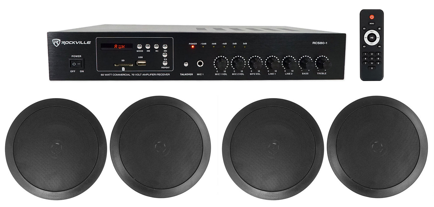 CC65T Black 4-Pack + RCS80-1 Bundle