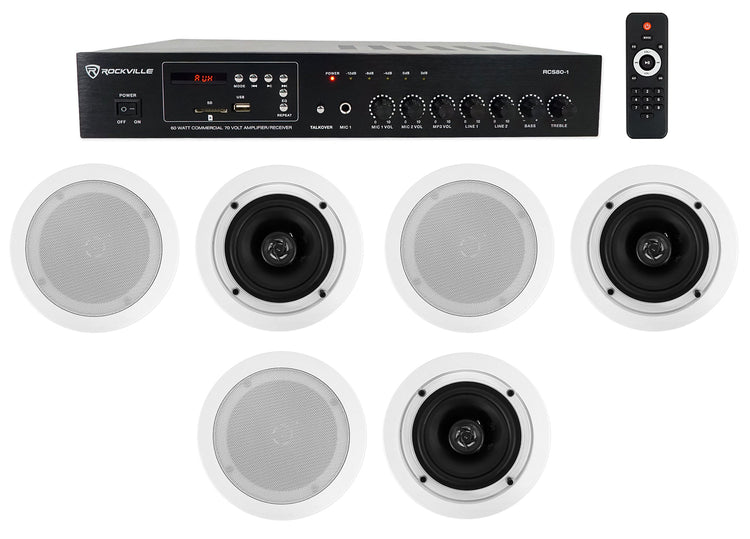 CC525T White 6-Pack + RCS80-1 Bundle