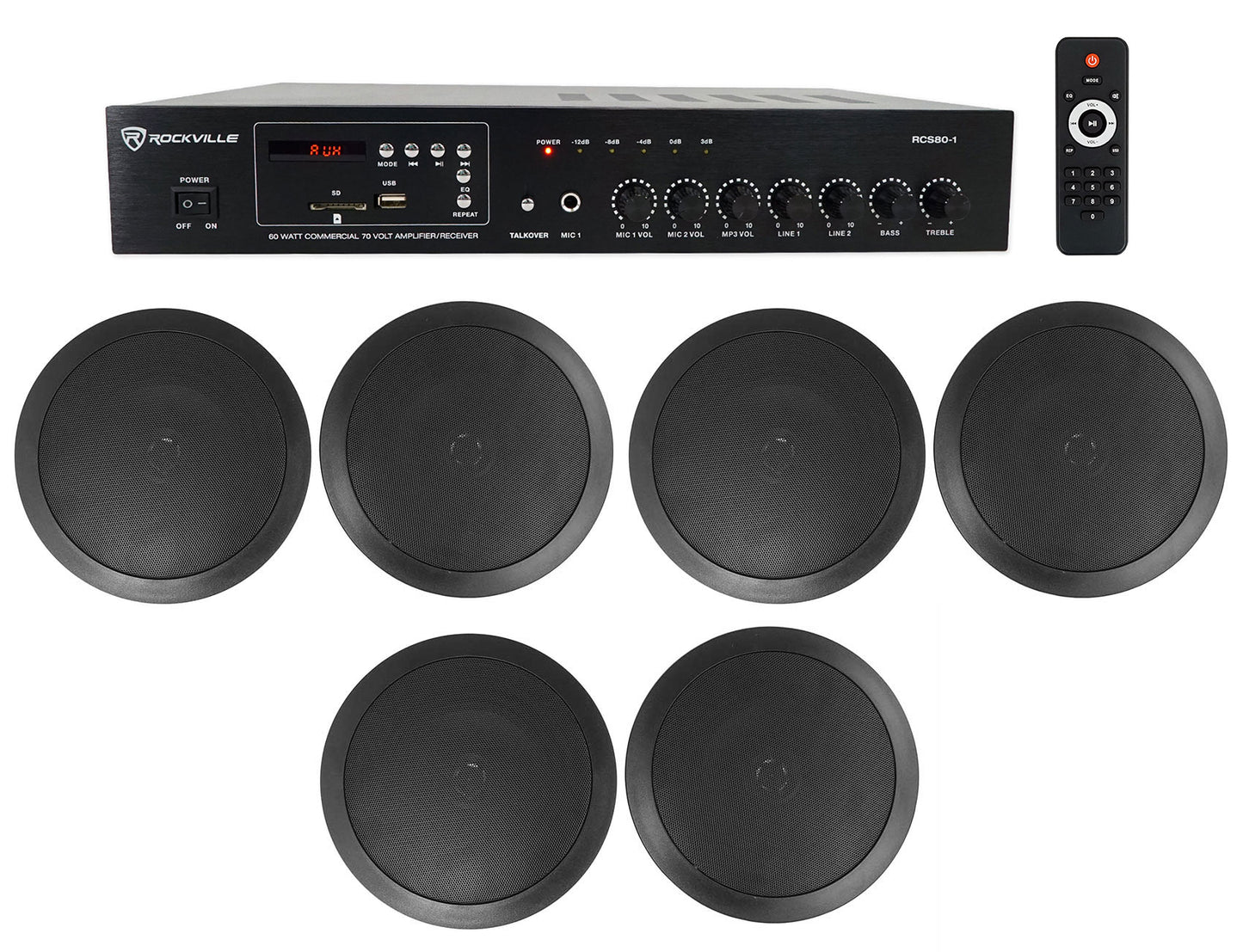 CC65T Black 6-Pack + RCS80-1 Bundle