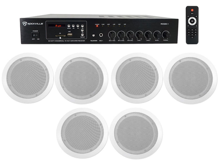 CC65T White 6-Pack + RCS80-1 Bundle