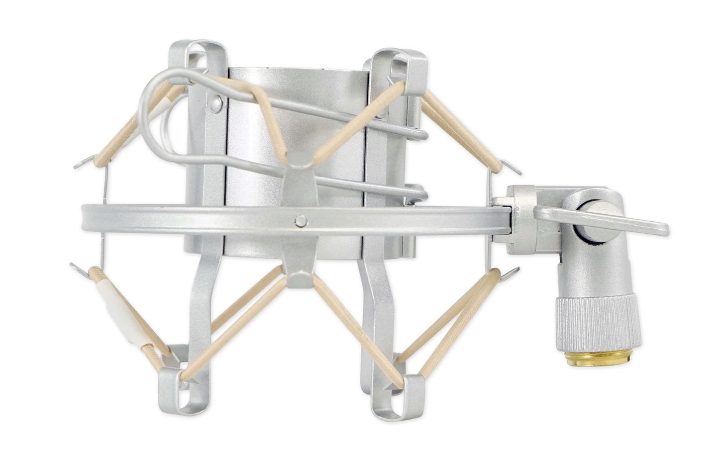 Desktop Boom Mic Stand + Silver Shock Mount Bundle