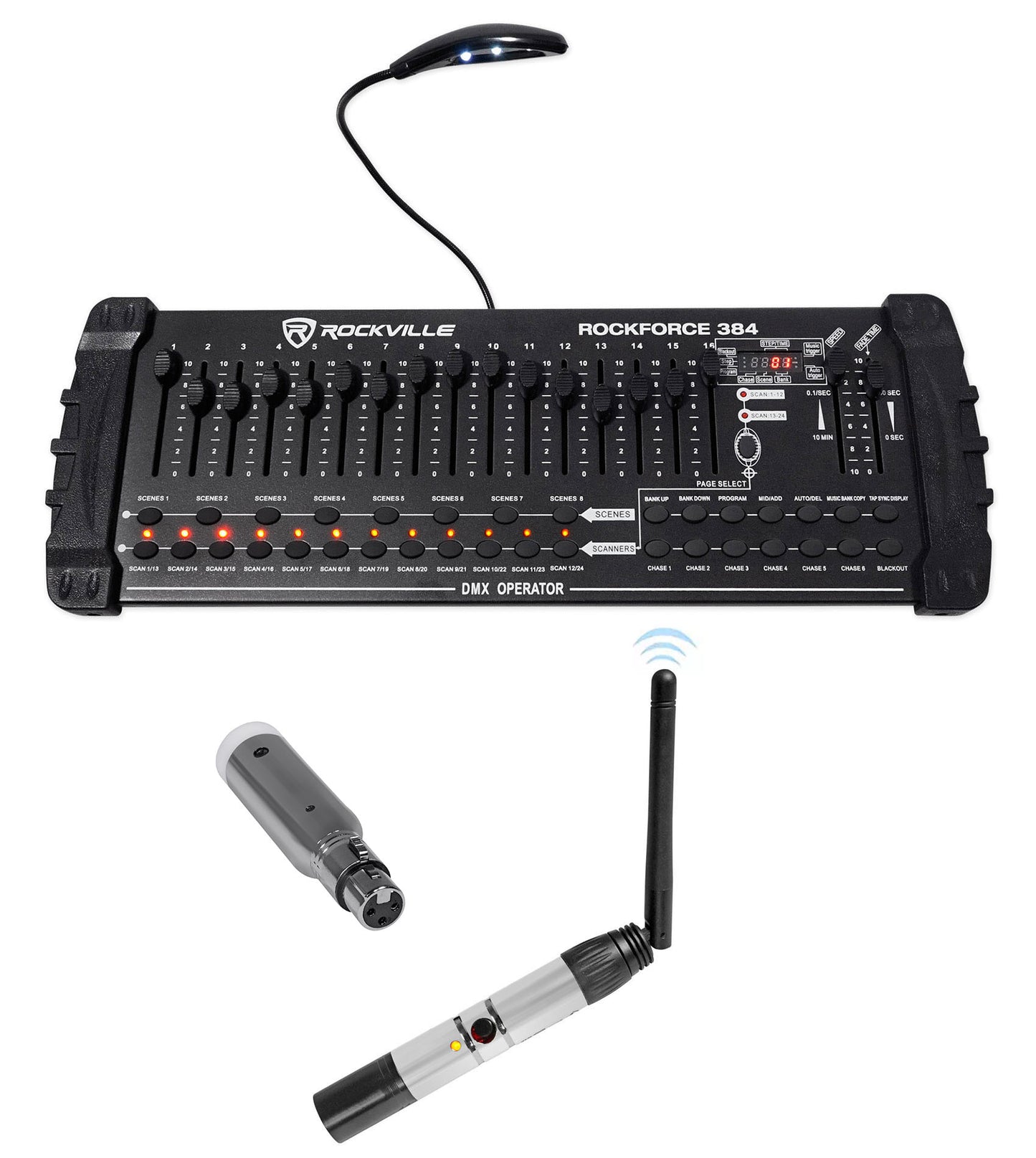 ROCKFORCE 384 + DMX-WTR + DMX-WRE Bundle
