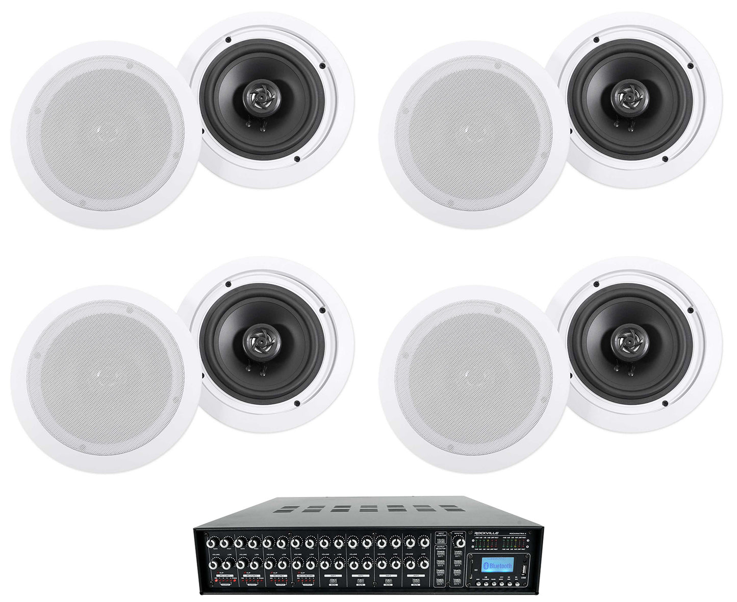 ROCK MATRIX 4 + HC655 White 8-Pack Bundle