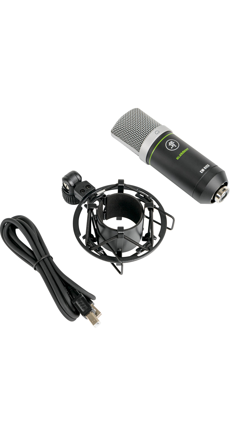 Mackie EM-91CU USB Condenser Recording Zoom Podcast Microphone Mic+Boom Arm