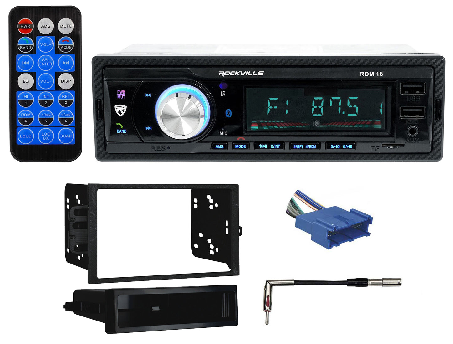 RDM18 Digital Media Receiver + GM EQ-Option Install Kit Bundle