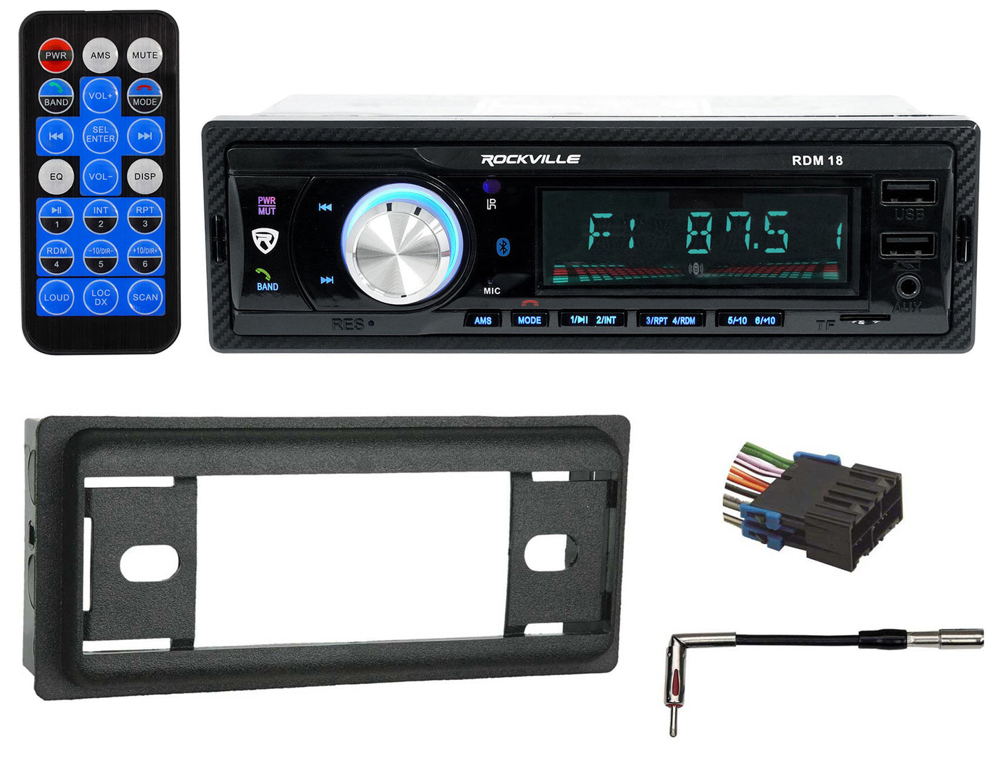 RDM18 Digital Media Receiver + GM Universal Install Kit Bundle