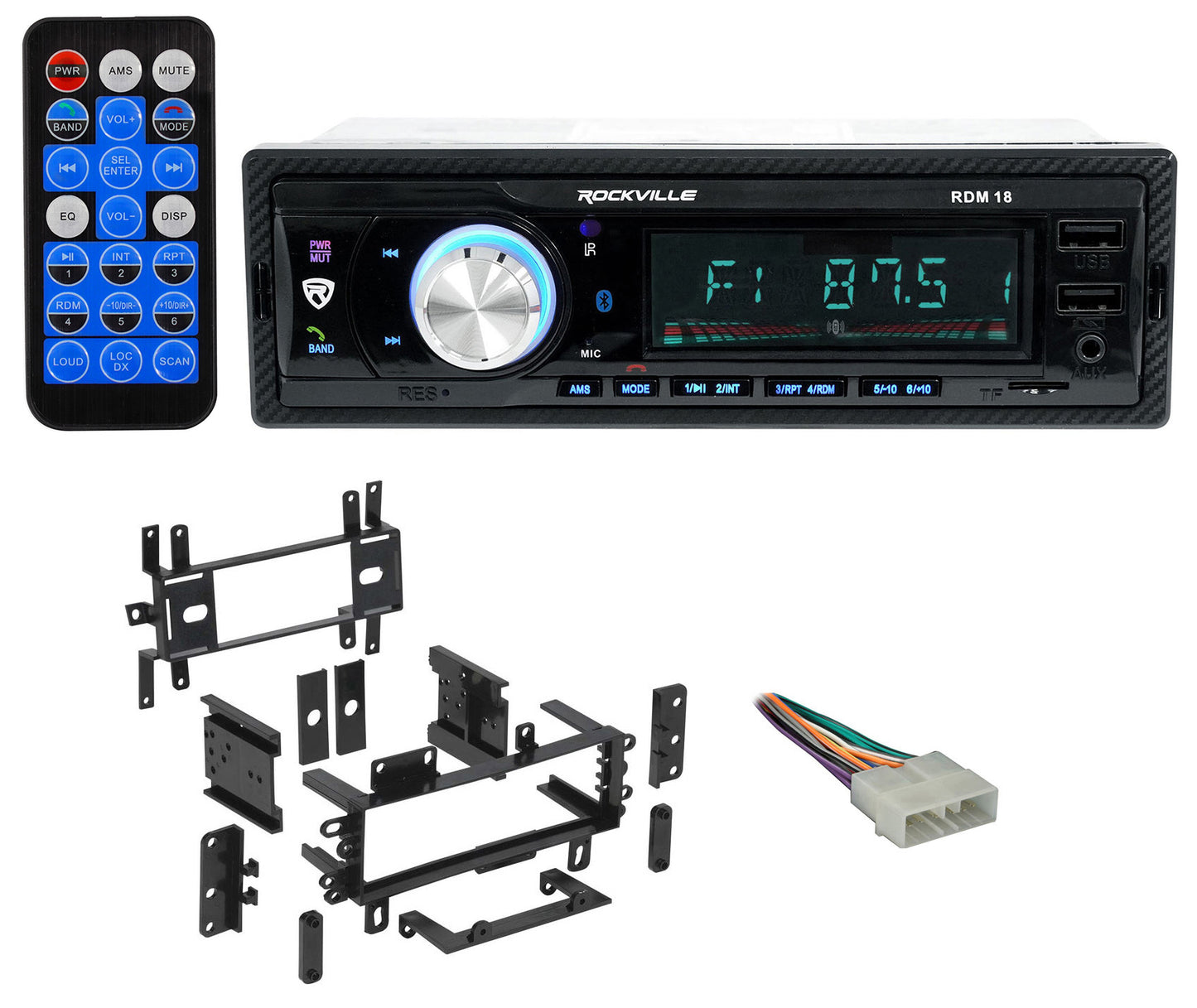 Digital Media Receiver/Radio w/Bluetooth MP3 USB/SD For 87-95 JEEP WRANGLER YJ