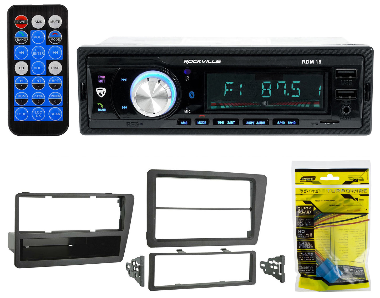 RDM18 Digital Media Receiver + Civic Si Install Kit Bundle