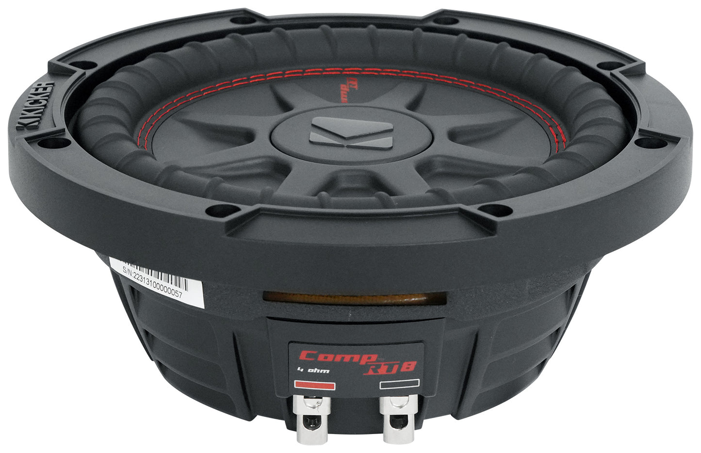 Kicker 48CWRT84 COMPRT8 600w 8" Shallow Car Subwoofer Sub+Mono Amplifier+Amp Kit