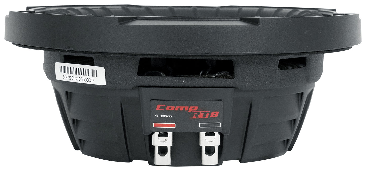 Kicker 48CWRT84 COMPRT8 600w 8" Shallow Car Subwoofer Sub+Mono Amplifier+Amp Kit