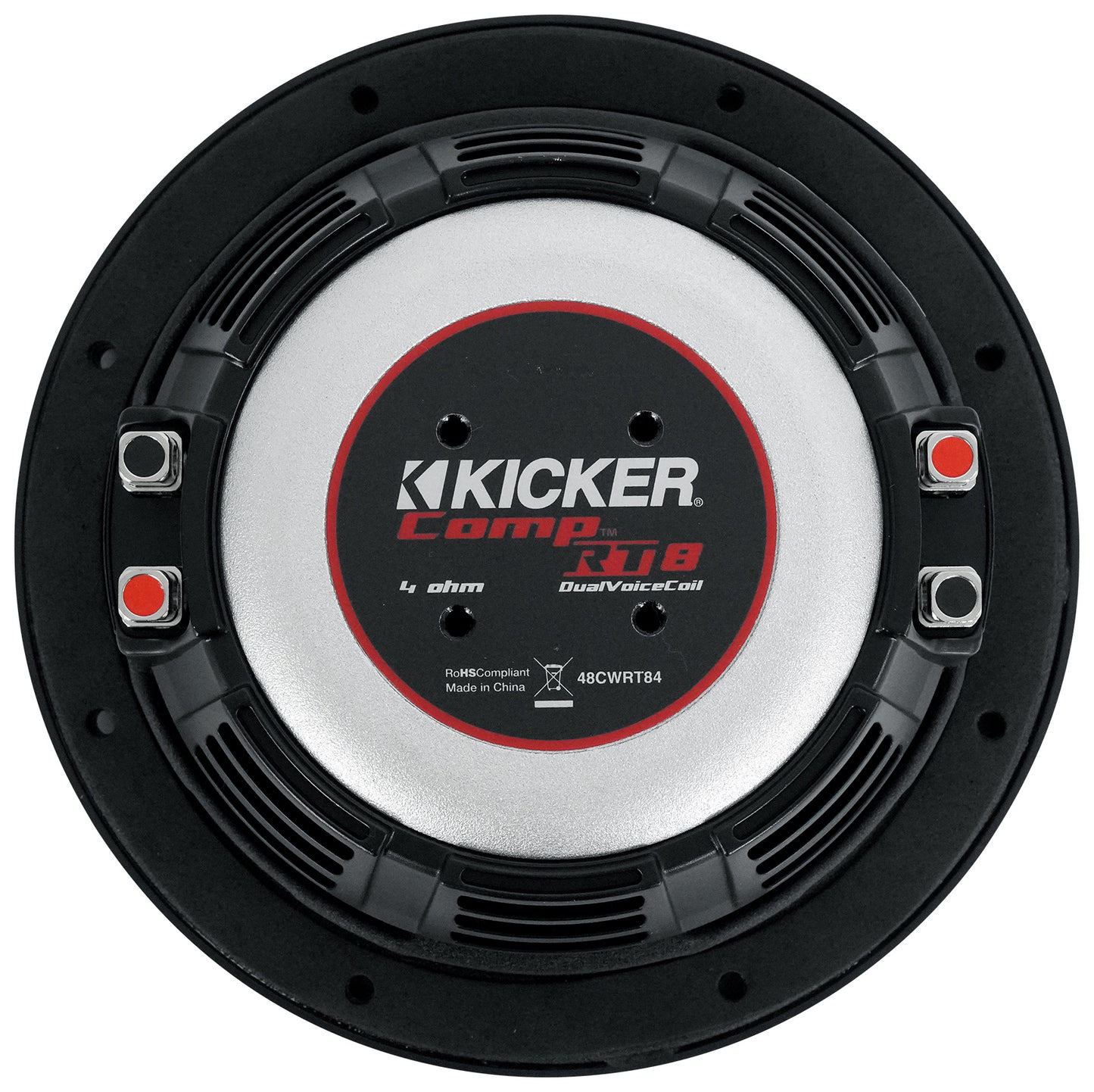 Kicker 48CWRT84 COMPRT8 600w 8" Shallow Car Subwoofer Sub+Mono Amplifier+Amp Kit
