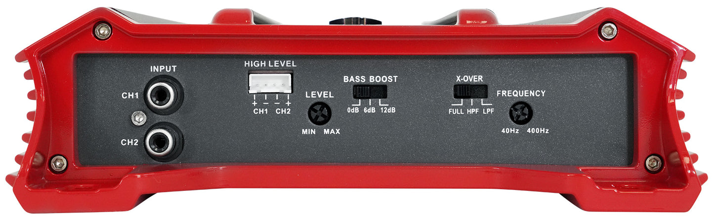 Crunch GP-1500.2 1500w 2 Channel Car Amplifier Bridgeable Stereo Amp+Wire Kit