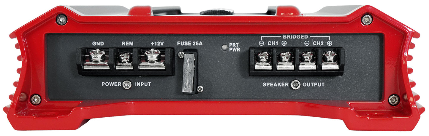 Crunch GP-1500.2 1500w 2 Channel Car Amplifier Bridgeable Stereo Amp+Wire Kit