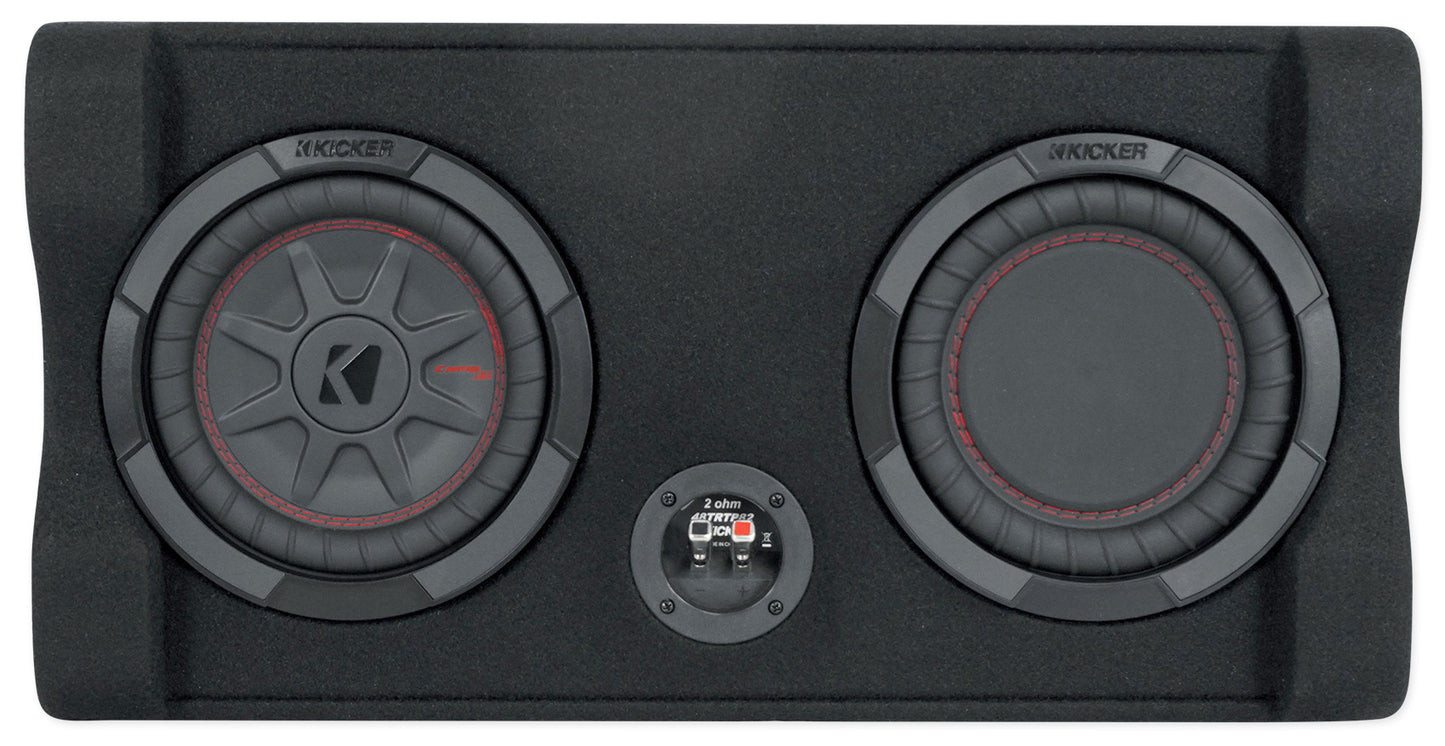 Kicker 48TRTP82 TRTP 8" Down Firing Subwoofer in Sub Enclosure+Amplifier+Amp Kit