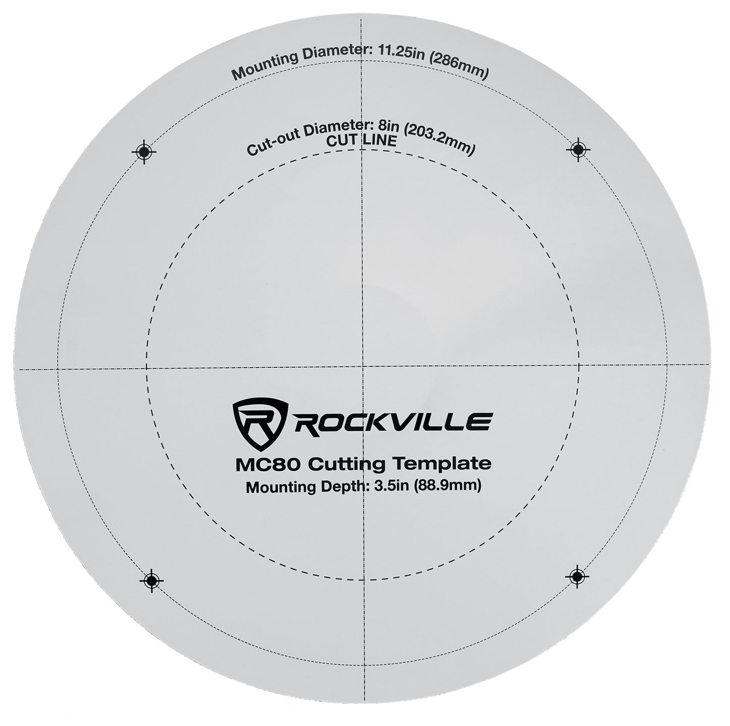 RCS80-1 60W Amp 4-Pack + MC80 8" Metal Ceiling Speakers Bundle