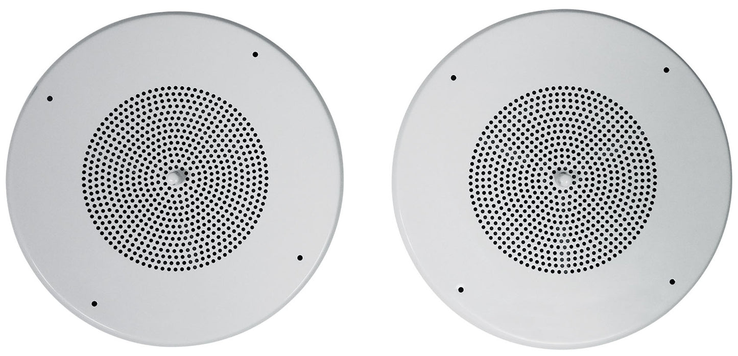 RCS80-1 60W Amp 4-Pack + MC80 8" Metal Ceiling Speakers Bundle