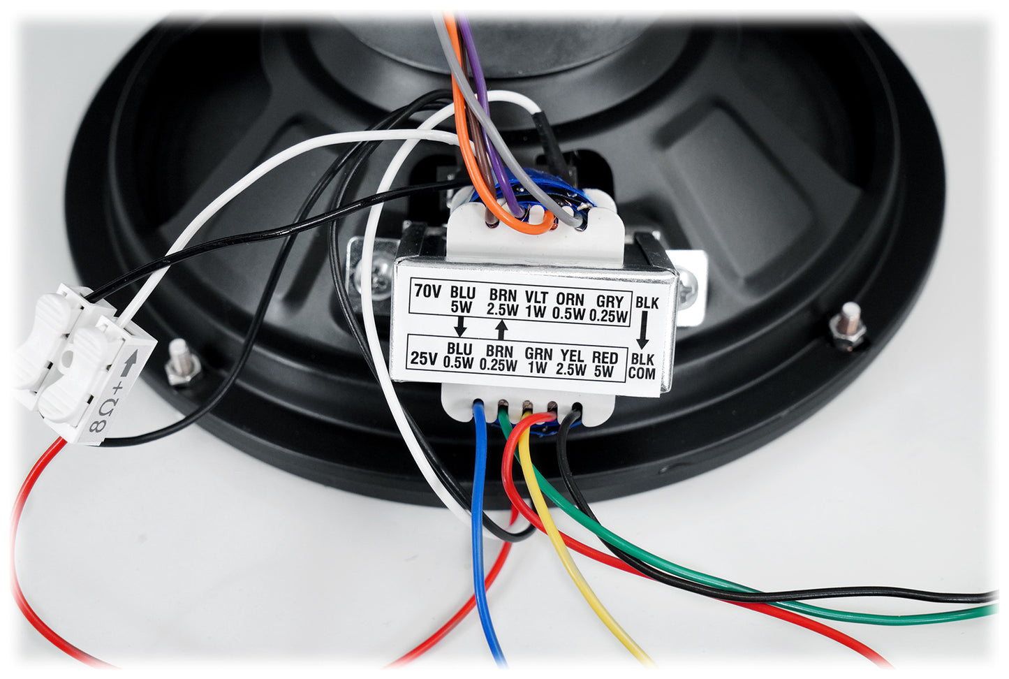 RCS80-1 60W Amp 4-Pack + MS81 8" Metal Ceiling Speakers Bundle