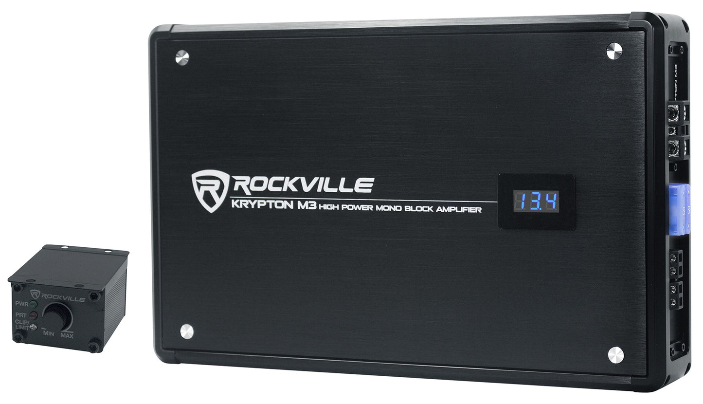 W10K6D4 V2 10" Subwoofers 2-Pack + KRYPTON-M3 Amplifier Bundle