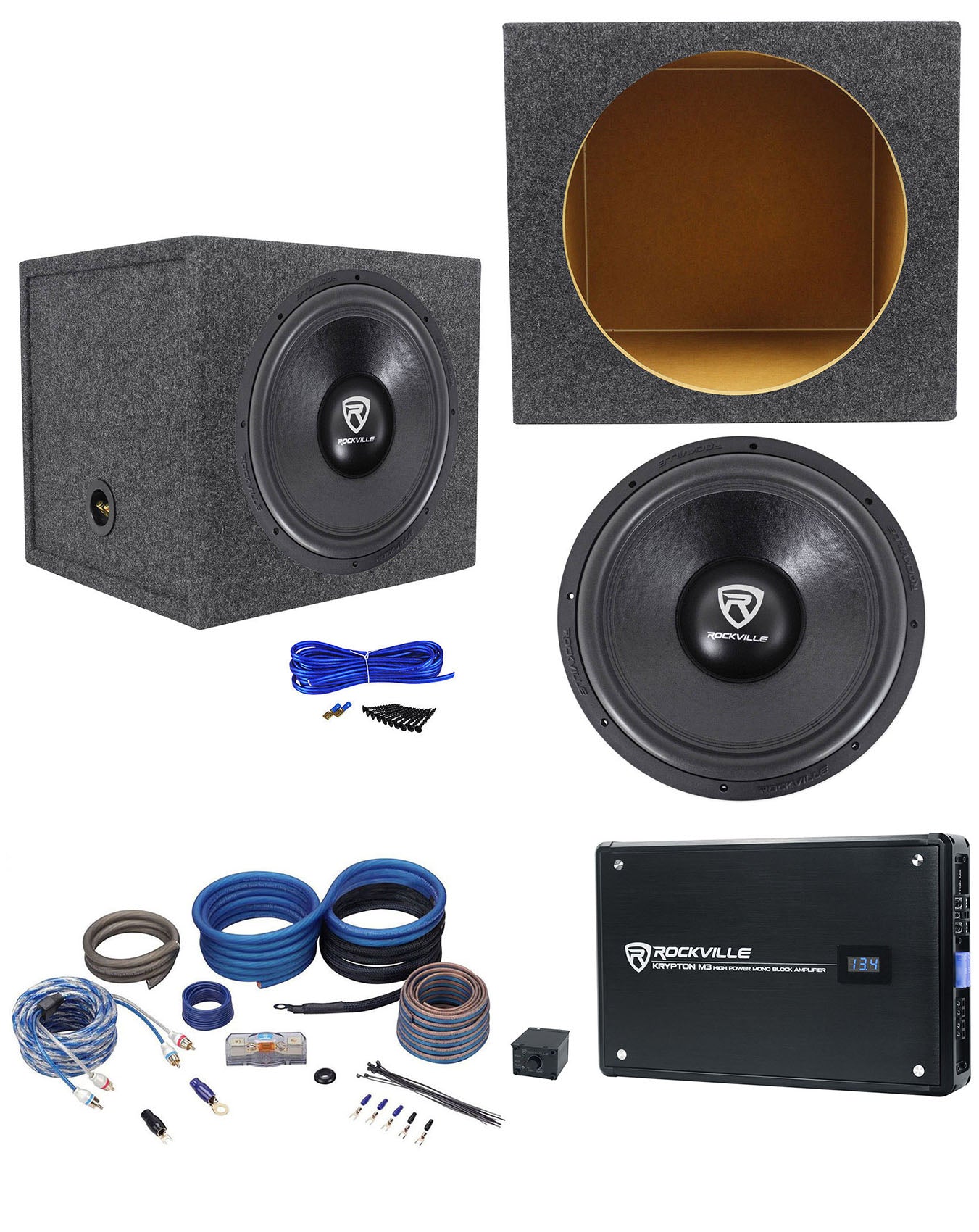 W15K6D2 V2 15 + KRYPTON-M3 Amplifier Bundle