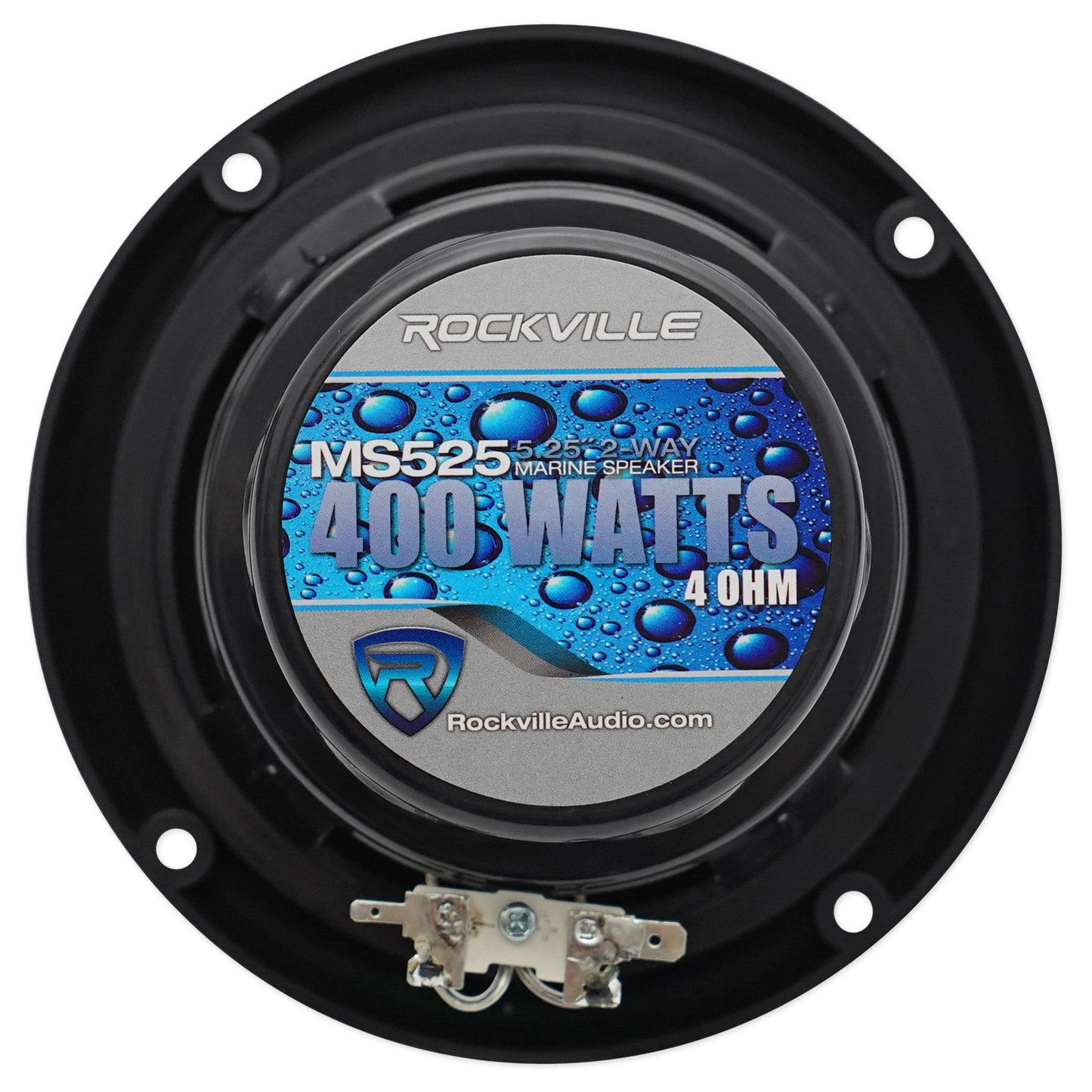 Soundstream MHU-32 Marine Boat ATV/UTV Bluetooth Receiver+2 Black 5.25" Speakers