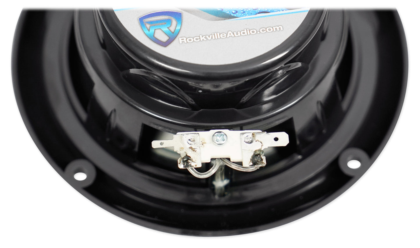 Soundstream MHU-32 Marine Boat ATV/UTV Bluetooth Receiver+2 Black 5.25" Speakers