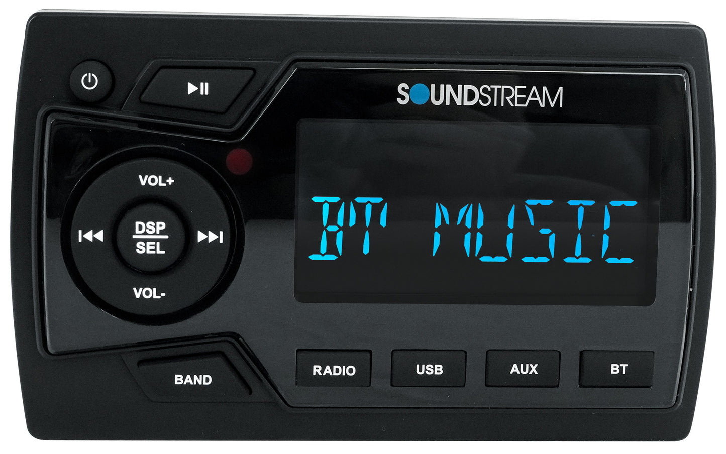 Soundstream MHU-32 Marine Boat ATV/UTV Bluetooth Receiver+4 Black 5.25" Speakers