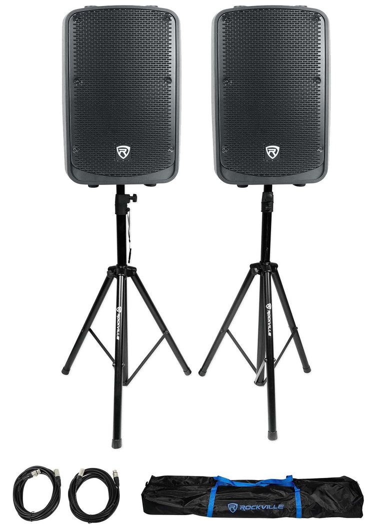 TITAN 12 2-Pack + Tripod Stands & XLR Cables Bundle