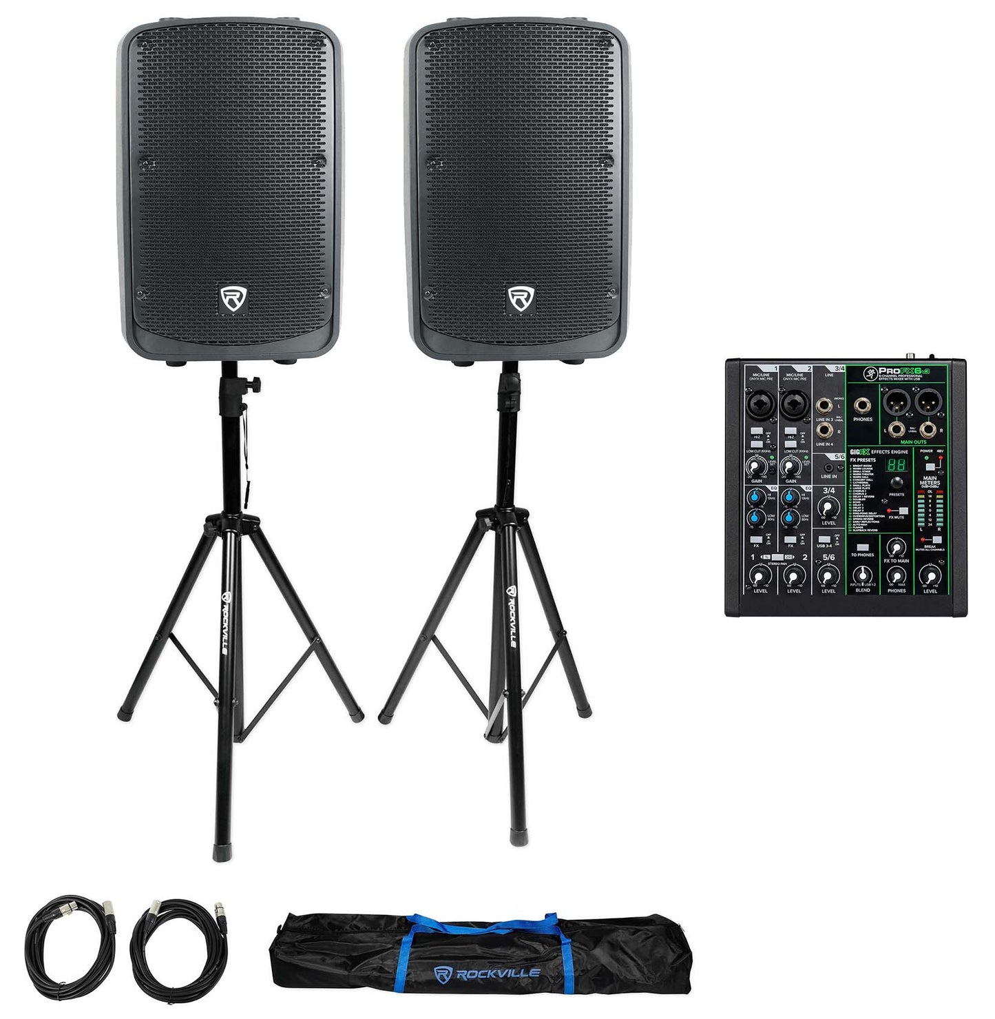 TITAN 12 2-Pack + ProFX6 Mixer Bundle