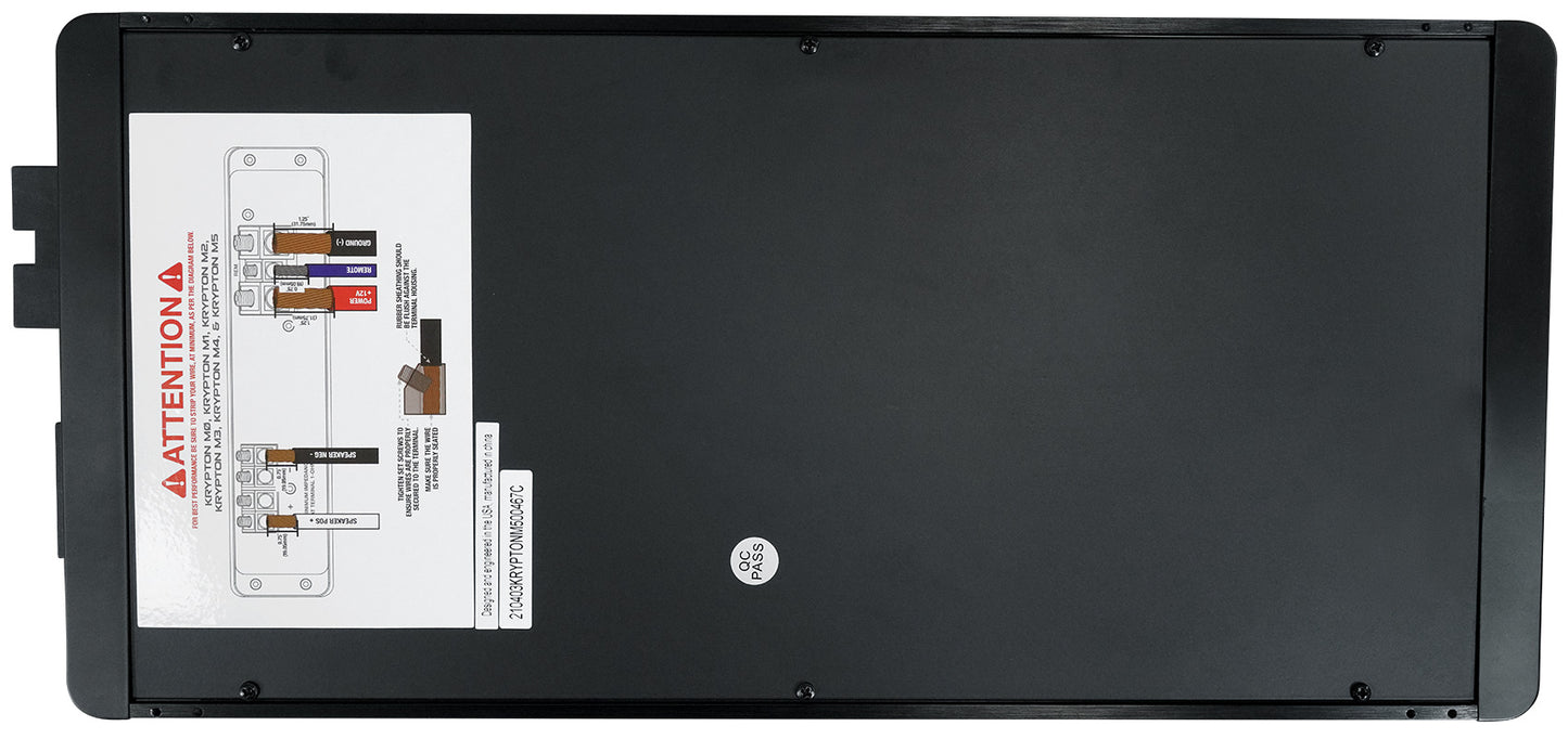 KRYPTON-M5 Mono Amplifier + RWK01 0 AWG Install Kit Bundle