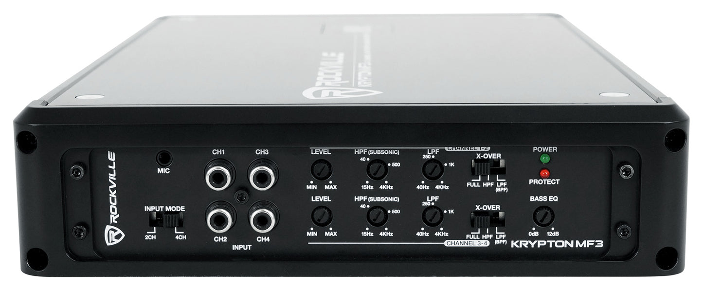 KRYPTON MF3 Marine Amplifier + RMWK4 Wiring Kit Bundle