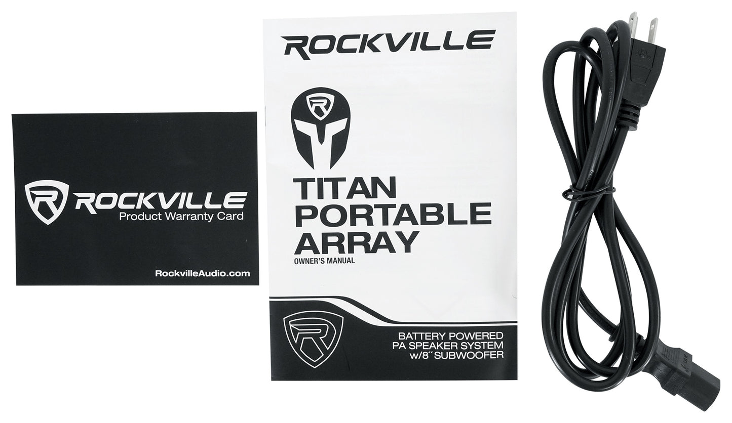 (2) TITAN PORTABLE ARRAY DJ Package 1