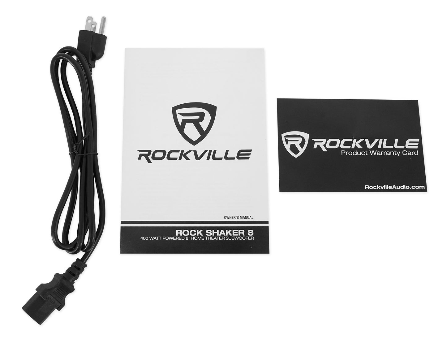 BLUAMP 150 + RockShelf 68B 6.5" Speakers 4-Pack + 8" Sub Bundle