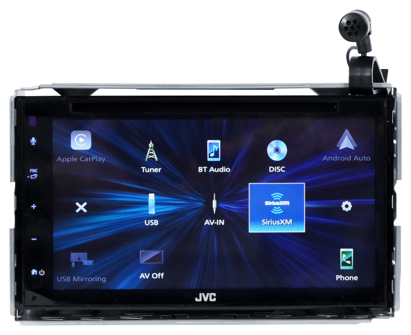 JVC KW-V66BT 6.8" CD/DVD Player Apple Carplay Bluetooth Android Receiver+Camera