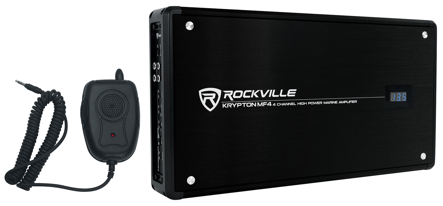 RMSTS65B Black 6.5" Marine Speakers 2-Pack + RWB90B 8" Tower Speakers Bundle