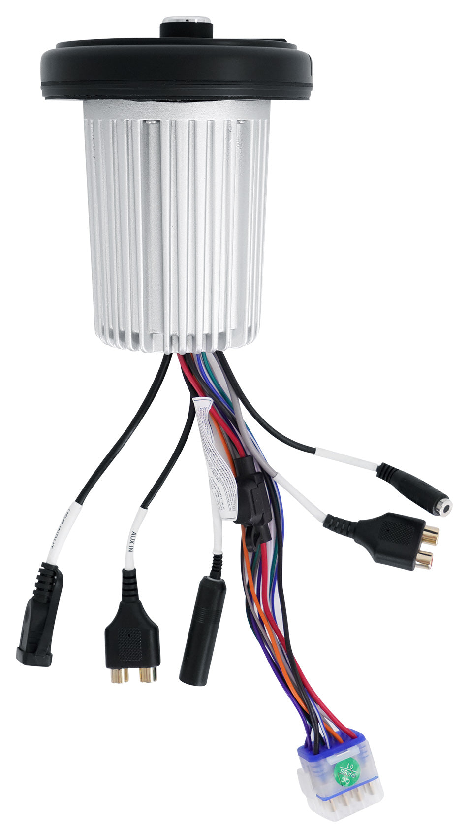 KICKER KMC2 Gauge Hole Digital Media Receiver w/Bluetooth+(2) 4" Black Speakers