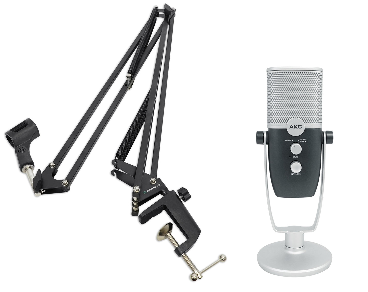 AKG ARA C22 USB Condenser Microphone+Mic Boom Arm For Recording/Podcast/Gamer