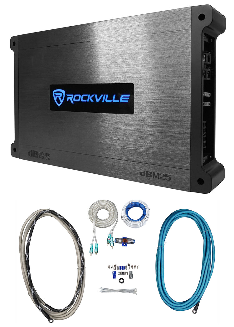 DBM25 + RMWK4 Marine Amp Wiring Kit Bundle