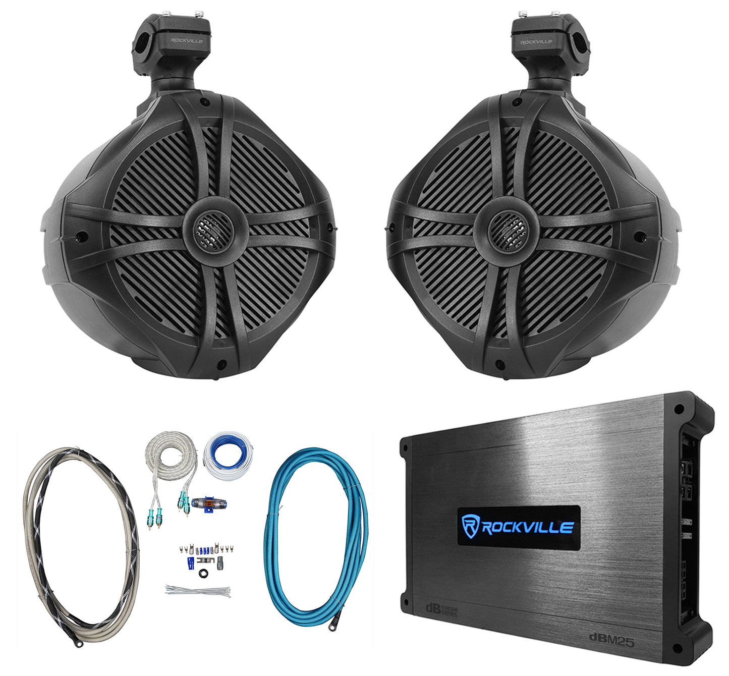 RWB90B Black + DBM25 Marine Amplifier Bundle