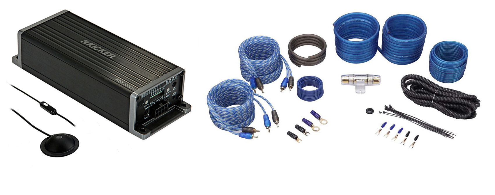 KICKER KEY2004 200w 4-Channel Smart Amplifier w/Auto-EQ/Processor+