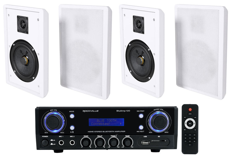 BLUAMP 100 + RockSlim White 4-Pack Bundle