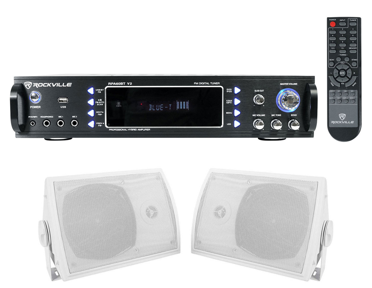 HP5S White 2-Pack + RPA60BT Receiver Bundle