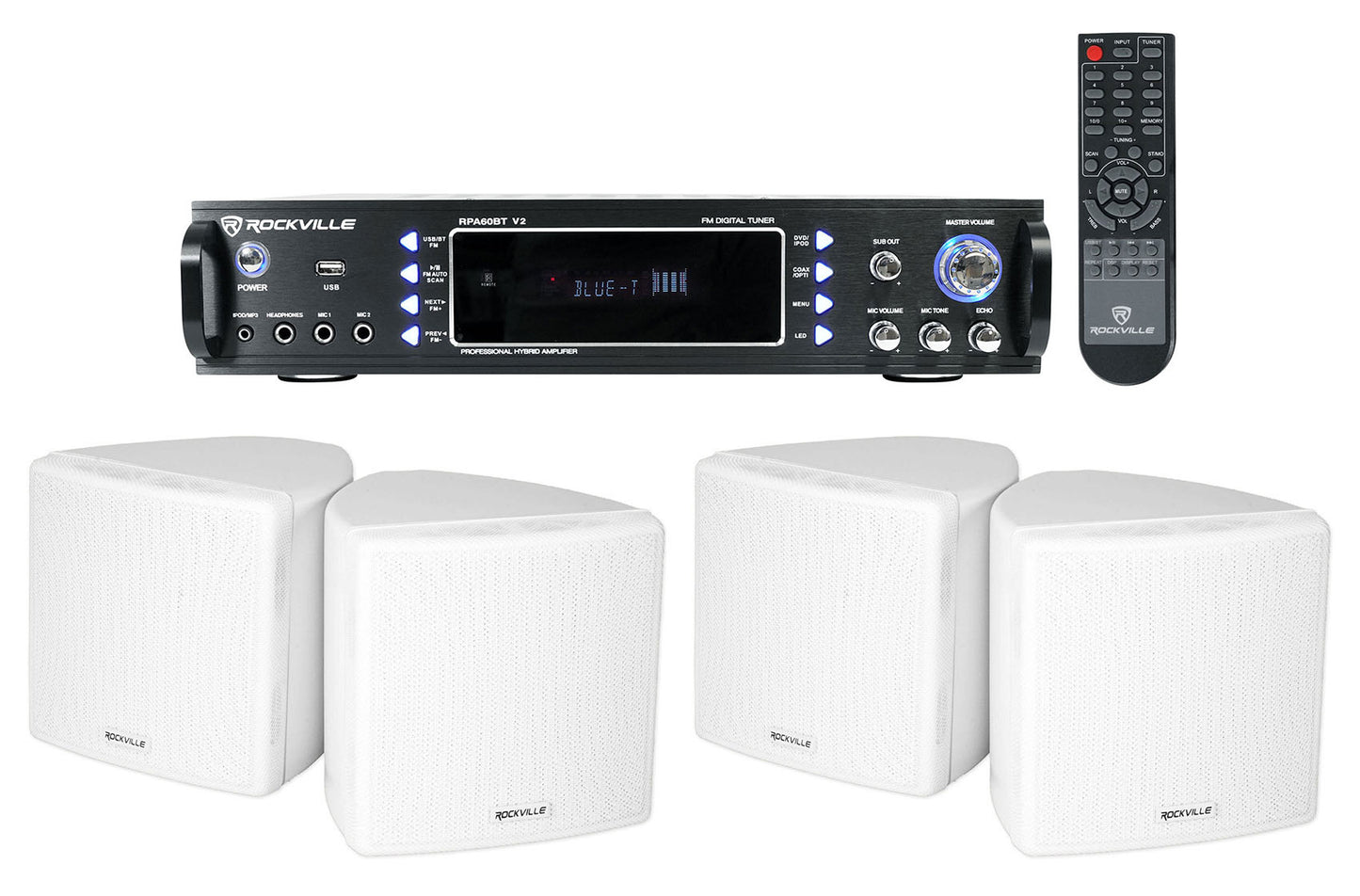 RPA60BT 2-Pack + Cube White Speakers Bundle