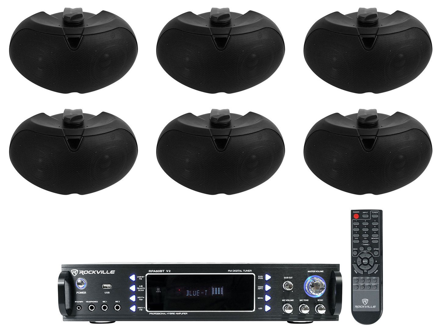 RPA60BT + D4-16 Black 6-Pack Bundle