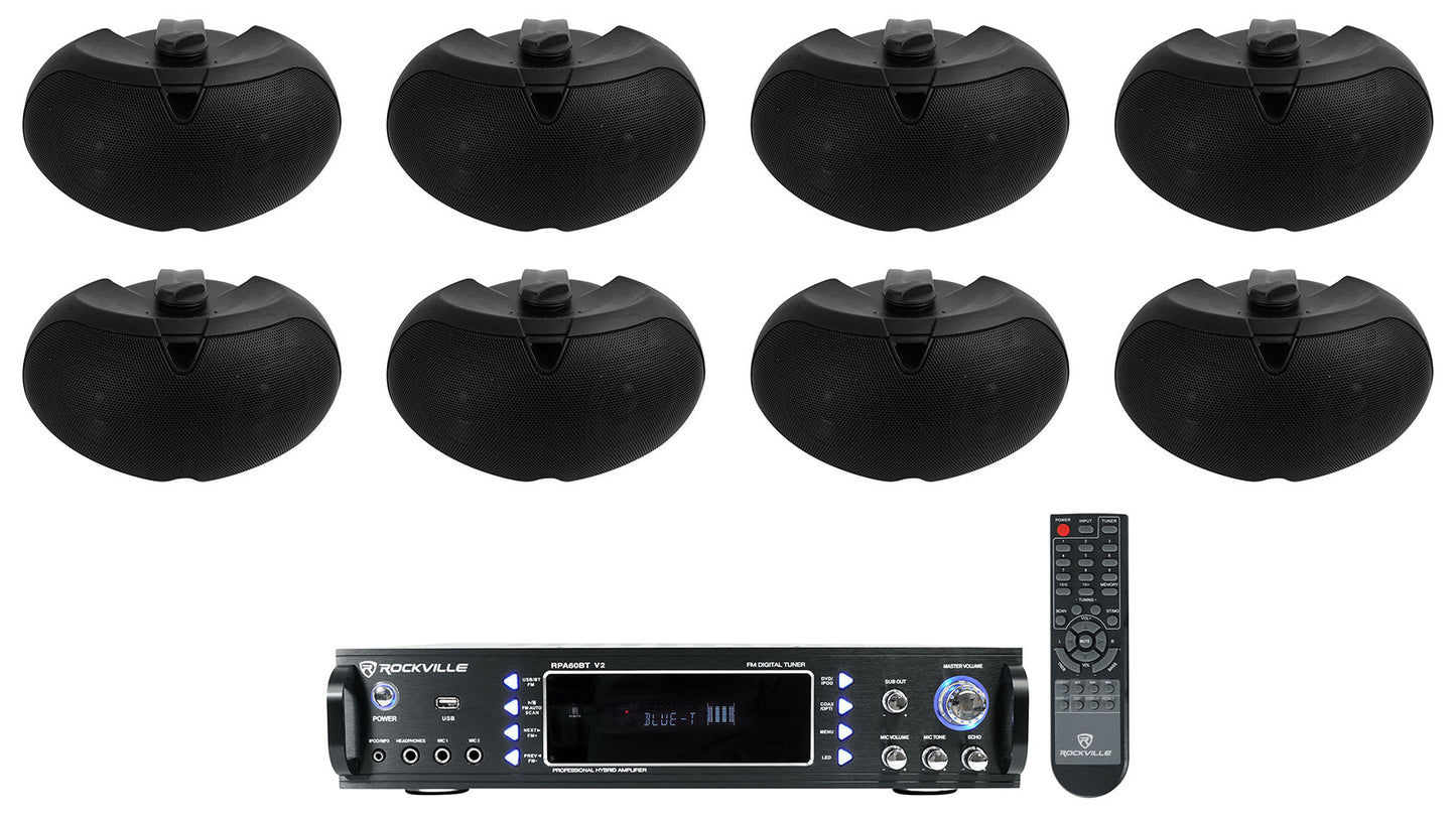 RPA60BT + D4-16 Black 8-Pack Bundle