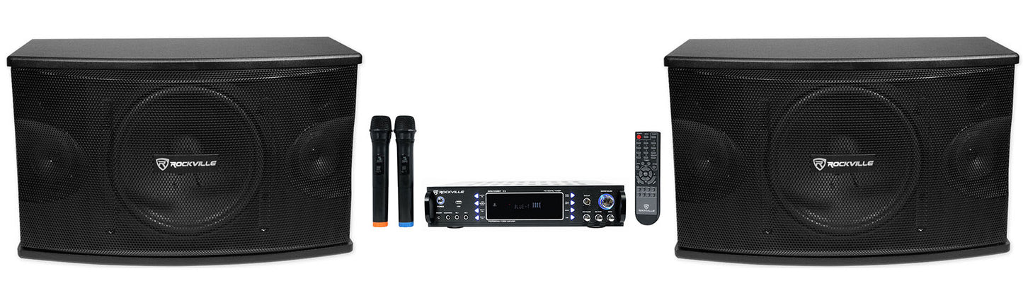 RPA70WBT Karaoke Amplifier + KPS10 10" Speakers 2-Pack Bundle