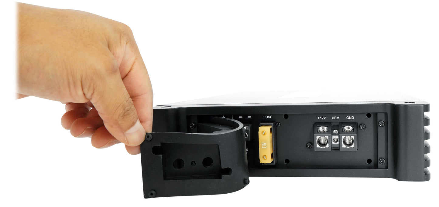 KICKER 46CWTB104 TB 10" 800w Marine Loaded Subwoofer Enclosure+Amplifier+Amp Kit