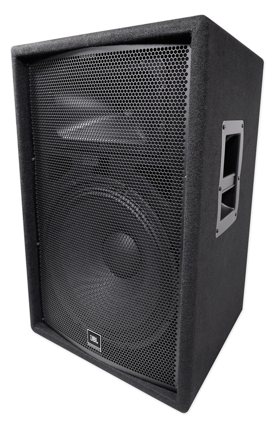 (2) JBL JRX215 1000 Watt 15" DJ PA Speakers+Powered 4-Ch. Mixer+Stands+Cables