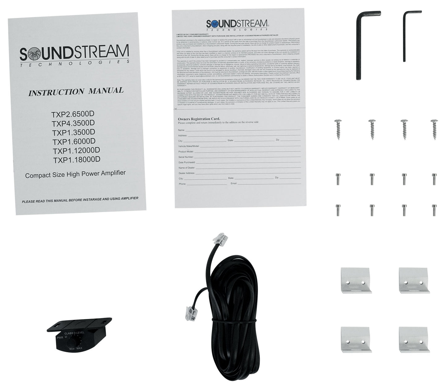 Soundstream TXP1.12000D 12,000 Watt Mono 1-Ohm Car Stereo Amplifier+Amp Kit