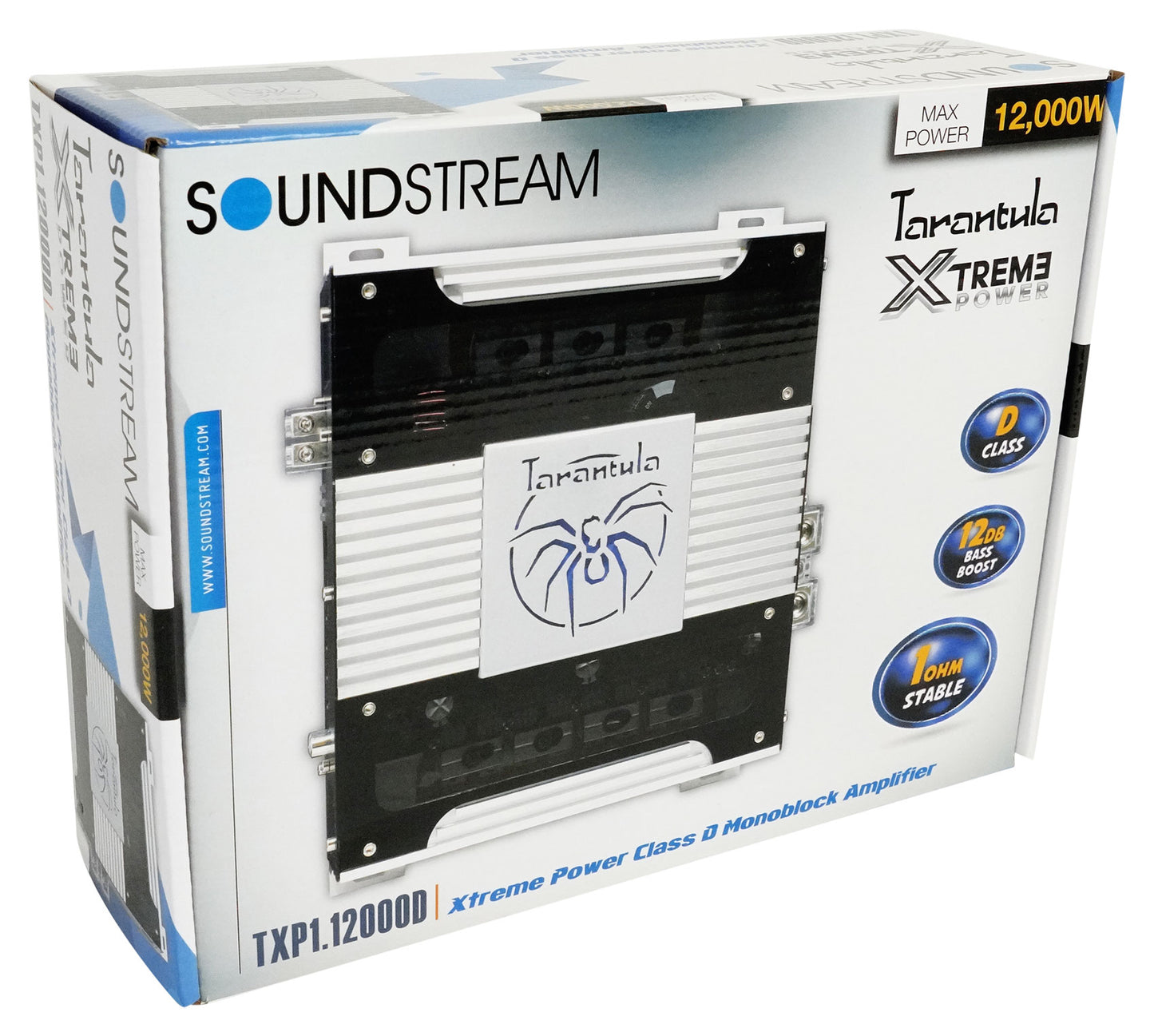 Soundstream TXP1.12000D 12,000 Watt Mono 1-Ohm Car Stereo Amplifier+Amp Kit