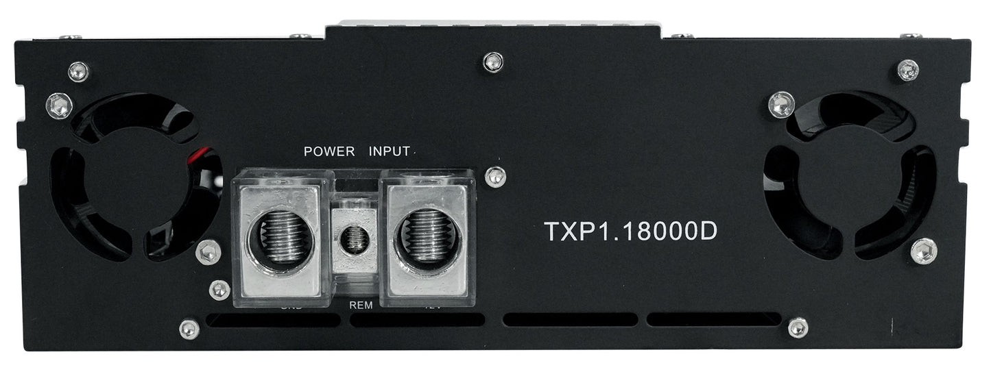 Soundstream TXP1.18000D 18,000 Watt Mono 1-Ohm Car Stereo Amplifier+Amp Kit